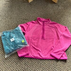 2-Tek Gear  on the go gear mockneck zip pullover womens size large